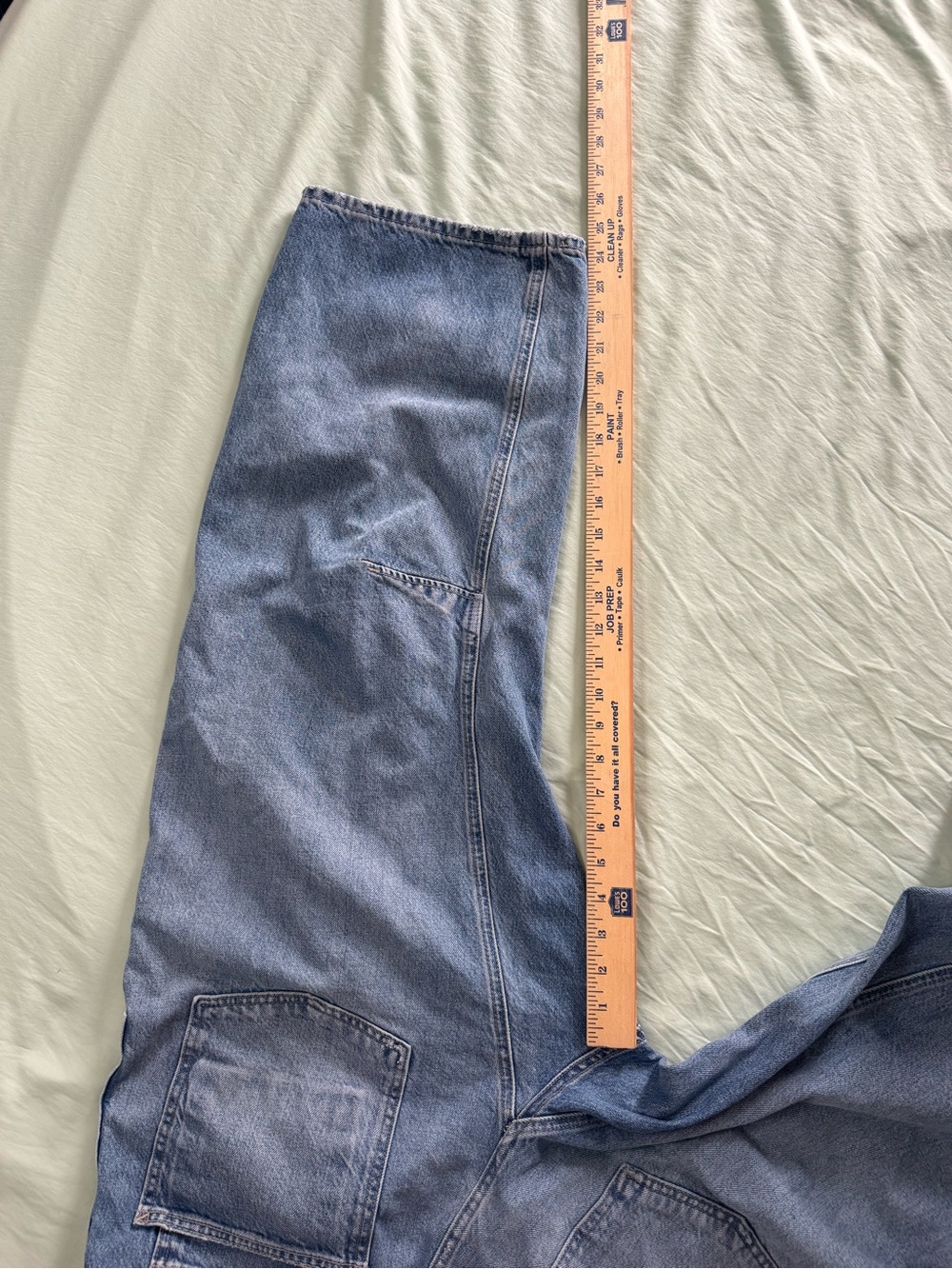 We the free people moxie distressed barrel jeans 32 boho - Picture 12 of 12